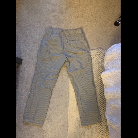 Grey and White Striped Pants - Picture 2 of 2